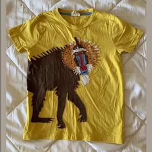 🦀SOLD🦐Mini Boden Baboon Tee HTF! Sz 5/6 vguc/guc